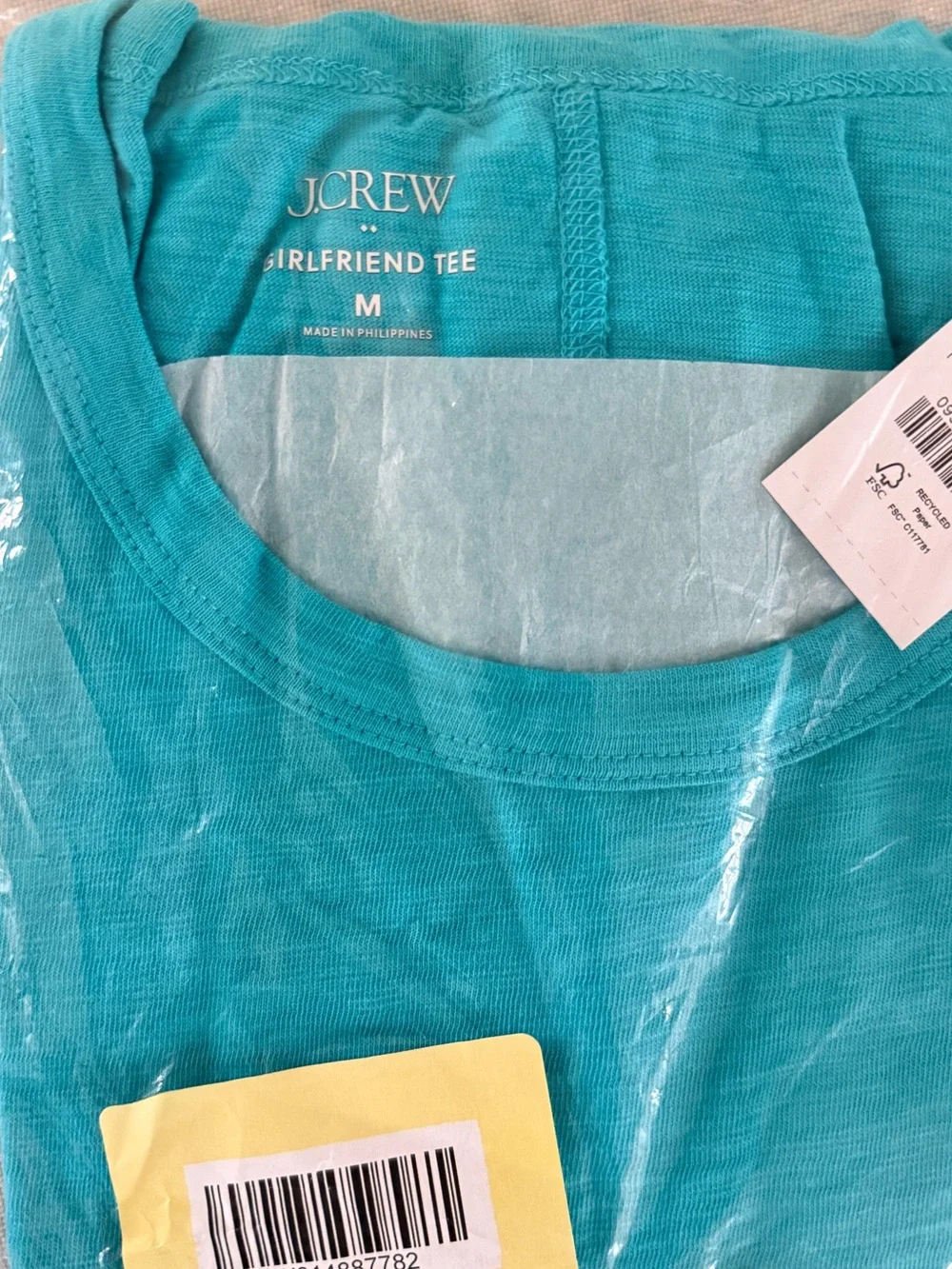 NWT Women’s J. Crew Factory Girlfriend Tee - Picture 6 of 8